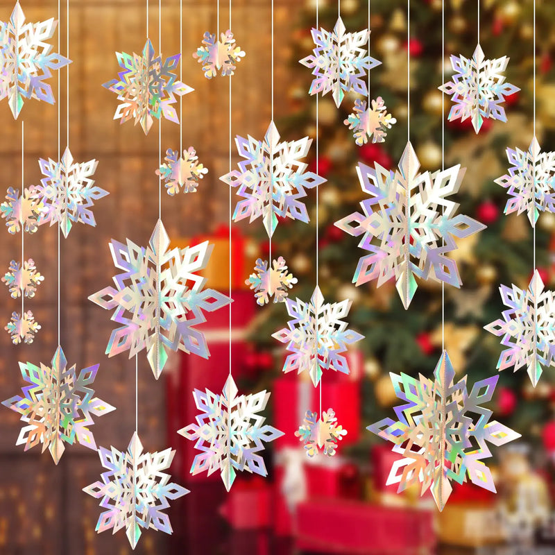 Hanging Christmas Snowflakes